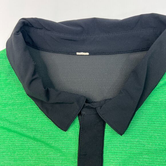 Lululemon Precision Polo Shirt Mens L Large Green Athletic Thin Fabric Golf - Picture 3 of 10